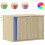Berkfield Wall-mounted Bedside Cabinets with LED Lights 2 pcs Sonoma Oak 2