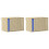 Berkfield Wall-mounted Bedside Cabinets with LED Lights 2 pcs Sonoma Oak 3