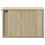 Berkfield Wall-mounted Bedside Cabinets with LED Lights 2 pcs Sonoma Oak 6