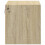 Berkfield Wall-mounted Bedside Cabinets with LED Lights 2 pcs Sonoma Oak 8