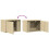Berkfield Wall-mounted Bedside Cabinets with LED Lights 2 pcs Sonoma Oak 10
