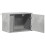 Berkfield Wall-mounted Bedside Cabinet with LED Lights Concrete Oak 7