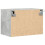 Berkfield Wall-mounted Bedside Cabinet with LED Lights Concrete Oak 9