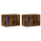 Berkfield Wall-mounted Bedside Cabinets with LED Lights 2 pcs Smoked Oak 3
