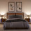 Berkfield Wall-mounted Bedside Cabinets with LED Lights 2 pcs Smoked Oak 5