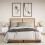 Berkfield Wall-mounted Bedside Cabinets with LED Lights 2 pcs White 4