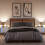 Berkfield Wall-mounted Bedside Cabinets with LED Lights 2 pcs White 5
