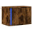 Berkfield Wall-mounted Bedside Cabinet with LED Lights Smoked Oak 3
