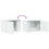 Berkfield Wall-mounted Bedside Cabinets with LED Lights 2 pcs White 10