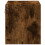 Berkfield Wall-mounted Bedside Cabinet with LED Lights Smoked Oak 8