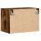 Berkfield Wall-mounted Bedside Cabinet with LED Lights Smoked Oak 9