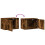 Berkfield Wall-mounted Bedside Cabinet with LED Lights Smoked Oak 10