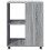 Berkfield Side Table with Wheels Grey Sonoma 55x60x78 cm Engineered Wood 5