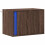Berkfield Wall-mounted Bedside Cabinet with LED Lights Brown Oak 3