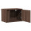 Berkfield Wall-mounted Bedside Cabinet with LED Lights Brown Oak 7
