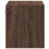 Berkfield Wall-mounted Bedside Cabinet with LED Lights Brown Oak 8