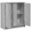 Berkfield Sideboard with LED Grey Sonoma 77x34x85 cm Engineered Wood 7