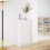 Berkfield Sideboard with LED White 42.5x34x85 cm Engineered Wood 4