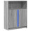 Berkfield Sideboard with LED Grey Sonoma 77x34x100 cm Engineered Wood 3