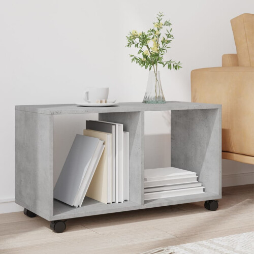 Berkfield†Rolling†Cabinet†Concrete Grey 72x33x42.5 cm Engineered Wood 2