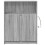 Berkfield Sideboard with LED Grey Sonoma 77x34x100 cm Engineered Wood 6
