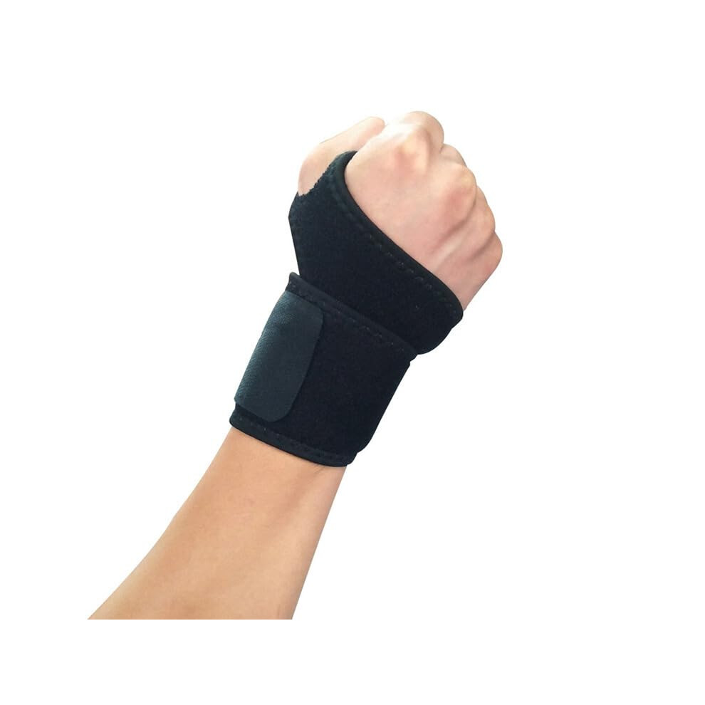 Black Soft Wrist Support Brace For Tendonitis And Arthritis Pain Relief, Compression Wrist Sleeve For Fitness And Weightlifting (Black)
