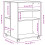 Berkfield Side Table with Wheels Concrete Grey 55x60x78 cm Engineered Wood 9