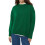 Women'S Light-Weight Soft Petite Crewneck Solid Plain Sweaters Fall Winter Pullover Jumper Tops Dark Green L 1