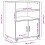 Berkfield Rolling Cabinet White 60x48x81 cm Engineered Wood 10