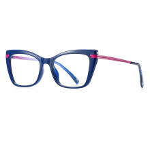 Reading Glasses for Women Blue Cat Eye 1.5x Magnification Lightweight Spring Hinge Durable Finish