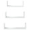 Berkfield Wall Shelf 3 pcs White Engineered Wood 4