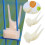 Plastic fruitvork voor vogelkooivoederbak (1 stuk) 4