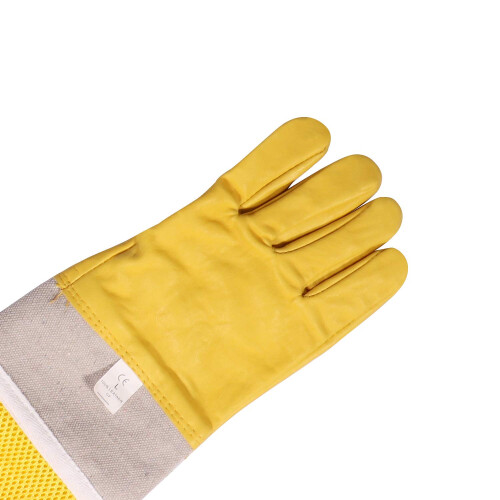 Goatskin Leather Beekeeping Gloves Long Sleeve Protective Design for Bee Keeper Large 2