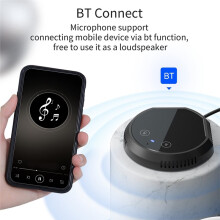Desktop USB Conference Speakerphone Microphone Touch-Sensor Buttons Condenser PC Computer Mic Support Speaker