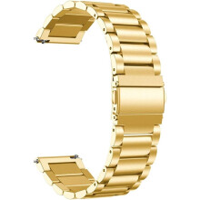 Gold Stainless Steel Replacement Strap with Quick Release and Comfort Fit for Garmin Approach S50 Watch Band