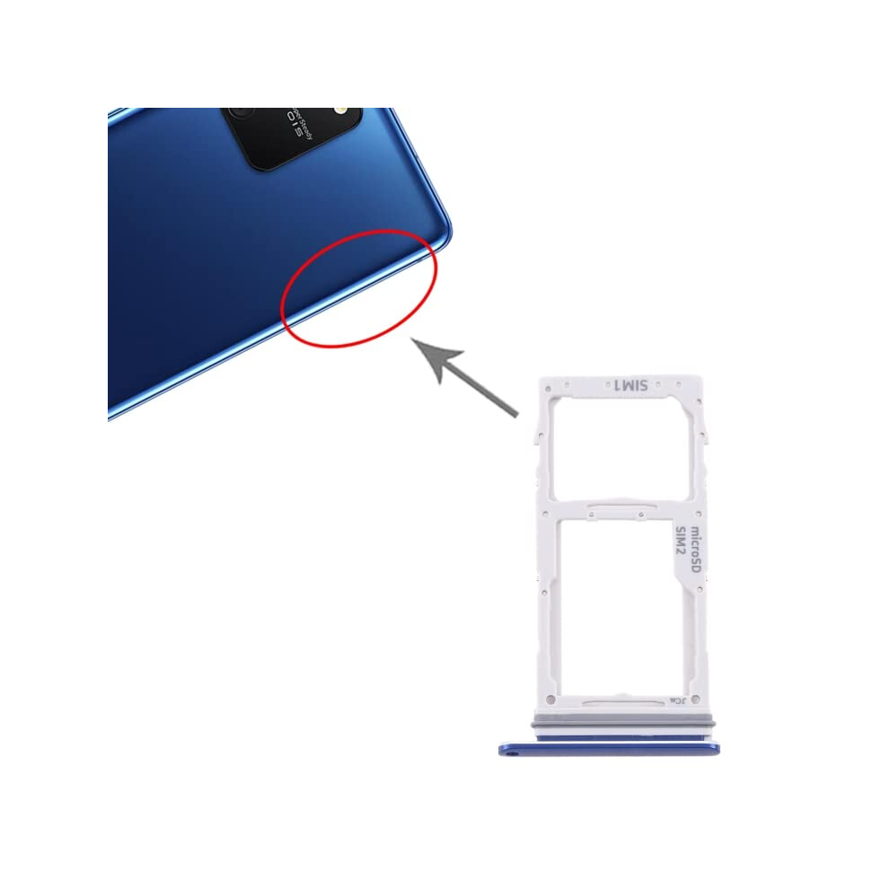 Sim Card Tray For Samsung Galaxy S10 Lite Smg770, Dual Sim And Sd Card Holder Blue 9045646639864