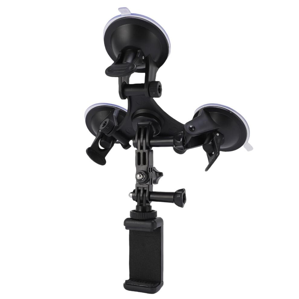 Triple Suction Camera Car Mount For Insta360 X5 X4 X3, Stable Secure Hold And Easy Installation 9351714848619