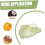 Stackable Ceramic Teardrop Appetizer Plates and Dipping Saucers, EasyClean Glazed Design for Snacks 4