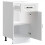 Berkfield Kitchen Base Cabinet Kalmar White Engineered Wood 5