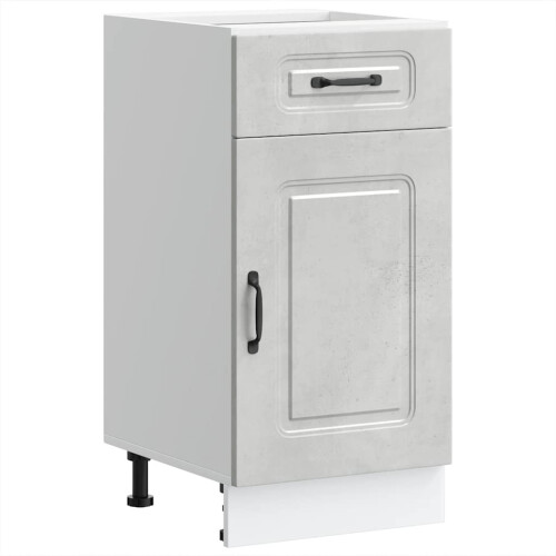 Berkfield Kitchen Base Cabinet Kalmar Concrete Grey Engineered Wood 1