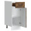 Berkfield Kitchen Base Cabinet Kalmar Smoked Oak Engineered Wood 5