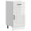 Berkfield Kitchen Base Cabinet Kalmar High Gloss White Engineered Wood 2