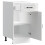 Berkfield Kitchen Base Cabinet Kalmar High Gloss White Engineered Wood 5
