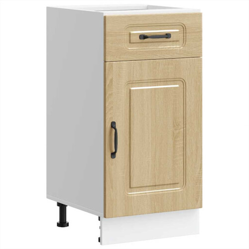 Berkfield Kitchen Base Cabinet Kalmar Sonoma Oak Engineered Wood 1