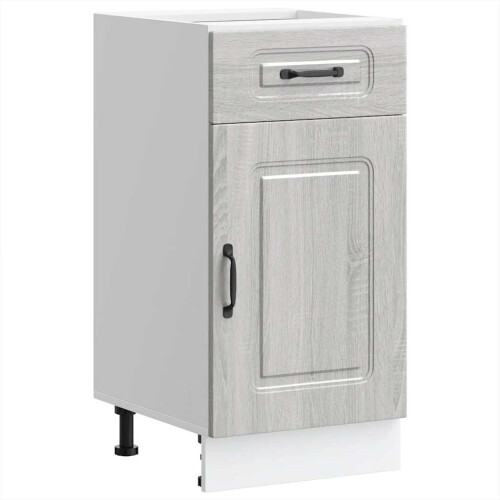 Berkfield Kitchen Base Cabinet Kalmar Grey Sonoma Engineered Wood 1