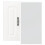 Berkfield Kitchen Wall Corner Cabinet Kalmar White Engineered Wood 4