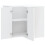 Berkfield Kitchen Wall Corner Cabinet Kalmar White Engineered Wood 5