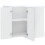 Berkfield Kitchen Wall Corner Cabinet Kalmar Concrete Grey Engineered Wood 5