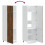 Berkfield Kitchen Cupboard Kalmar Smoked Oak Engineered Wood 7