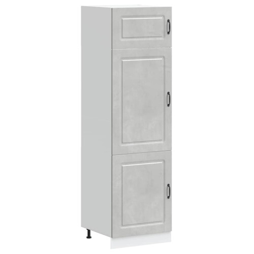 Berkfield Kitchen Cupboard Kalmar Concrete Grey Engineered Wood 1